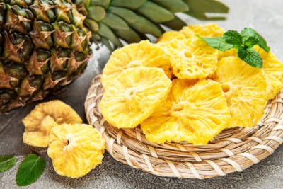 Getrocknete Ananas